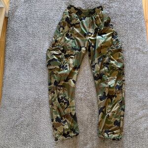 Kids Camo Cargo Joggers - Green Camo